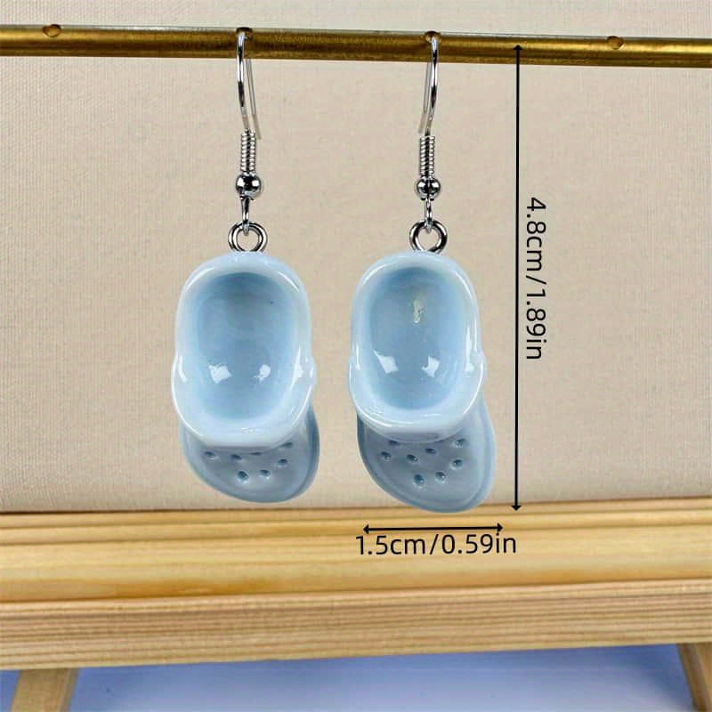 Resin Clogs Dangle Earrings & Accessories Set